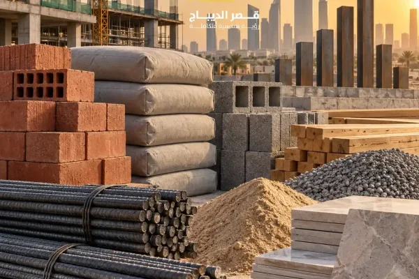 أسعار مواد البناء في السعودية 2026: الدليل الشامل مع قصر الديباج